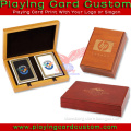 Smooth Finish Casino Playing Cards with Wooden Box